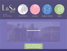 Tablet Screenshot of lusaorganics.com
